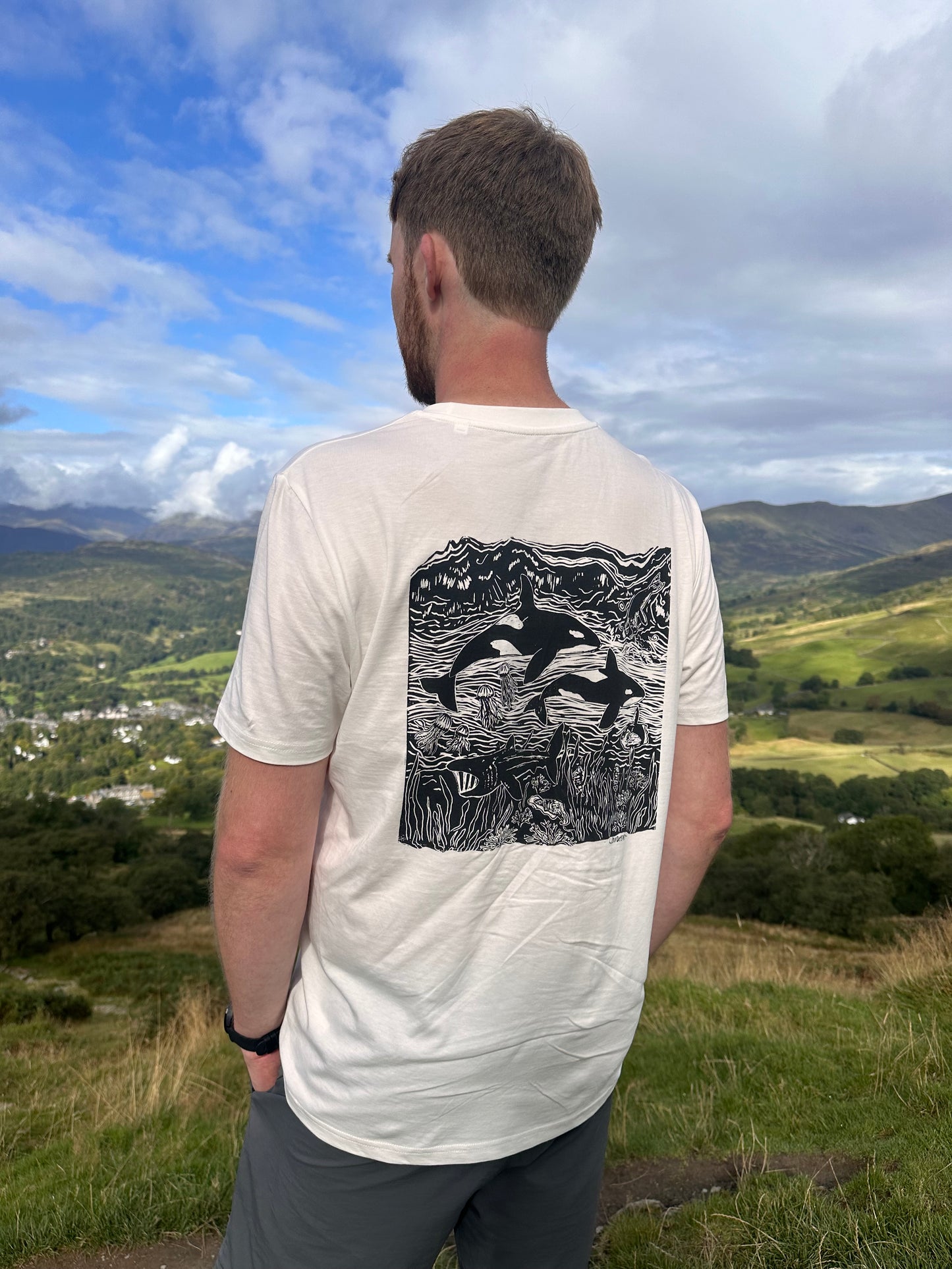 Unisex Eco friendly Fairtrade & Organic British Sea life T-shirt