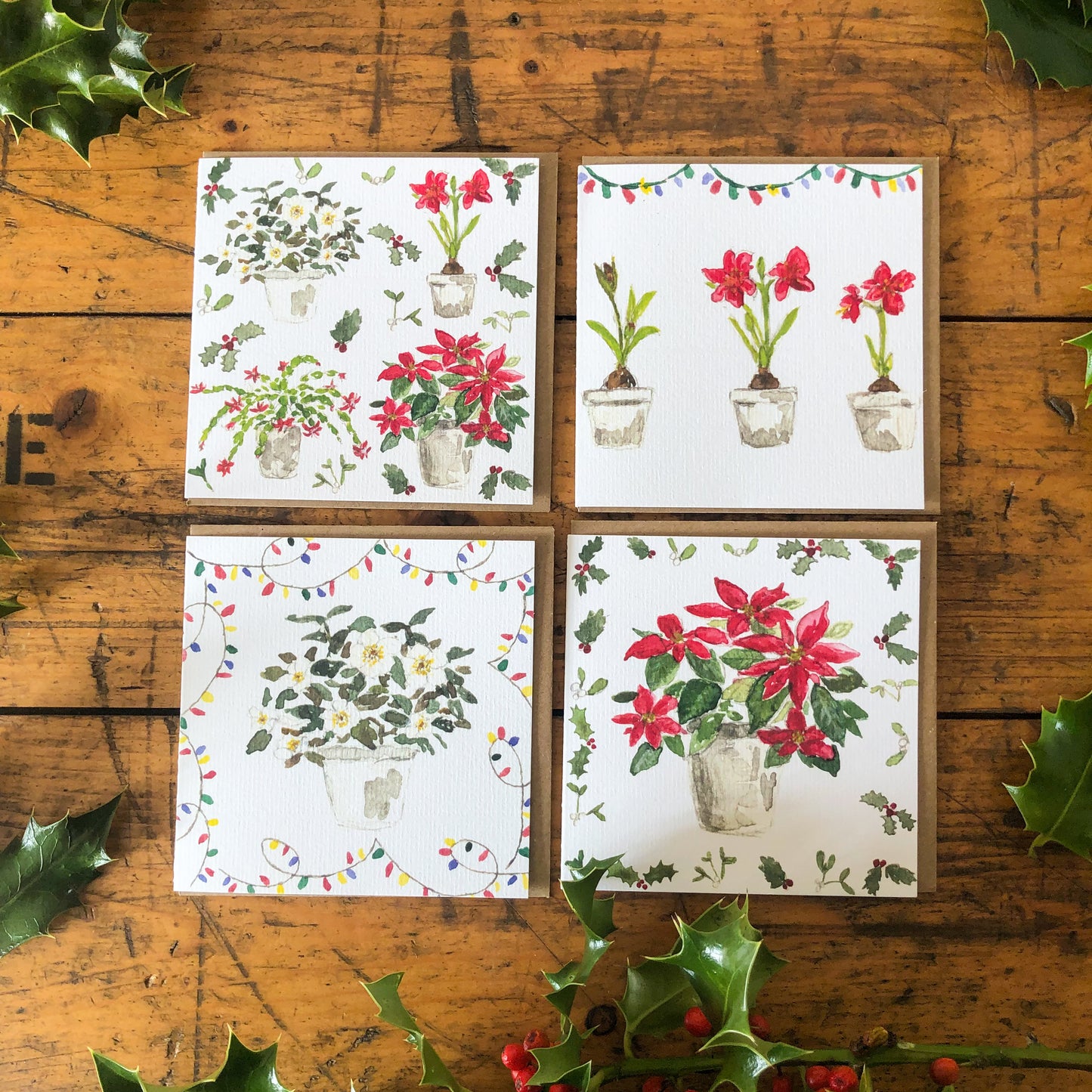 Seasonal Plants Christmas Card Pack