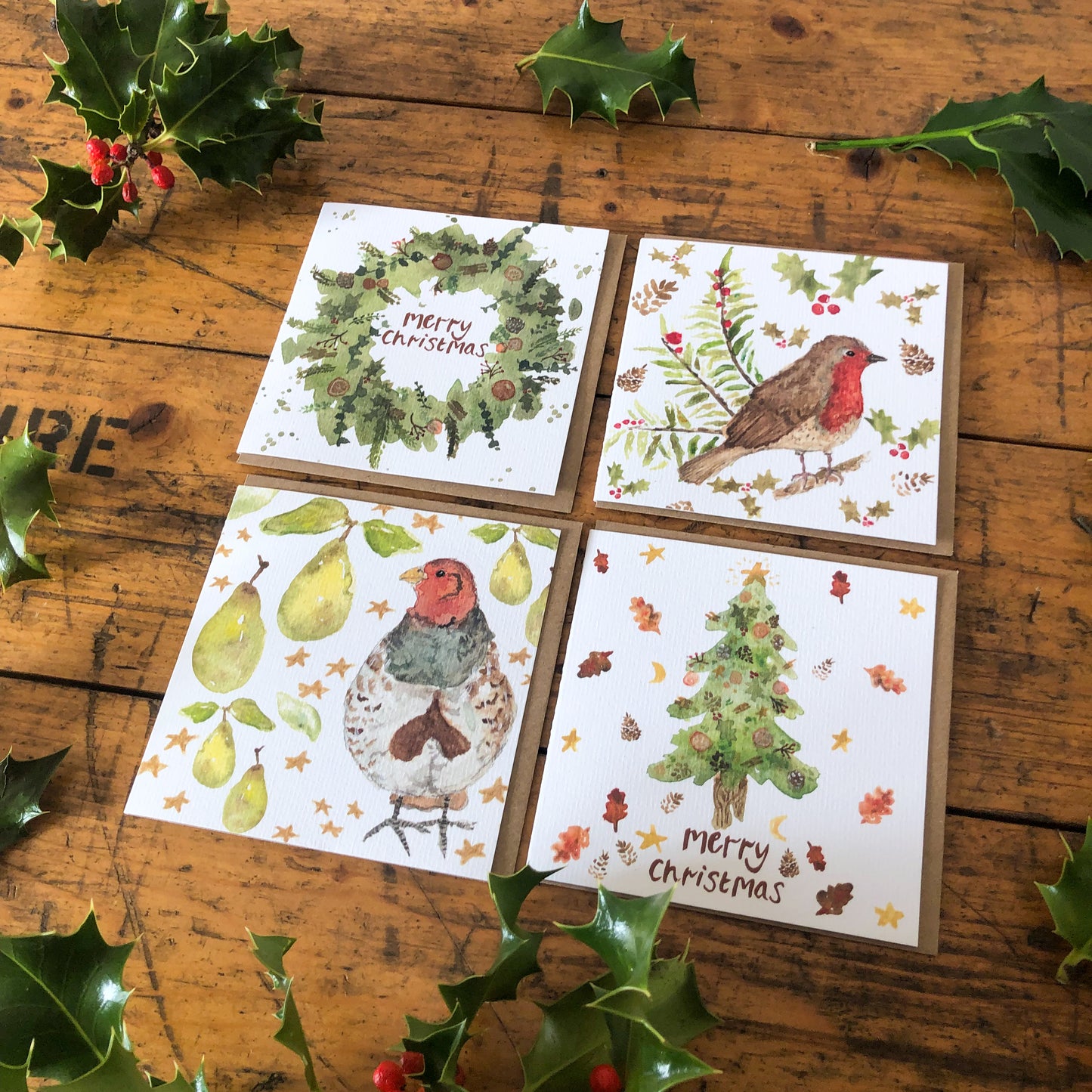 Seasonal Birds Christmas Card Pack