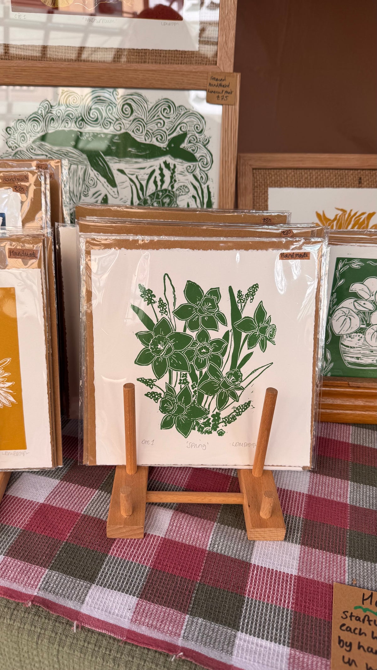 Original Linocut ‘Spring’ Print.