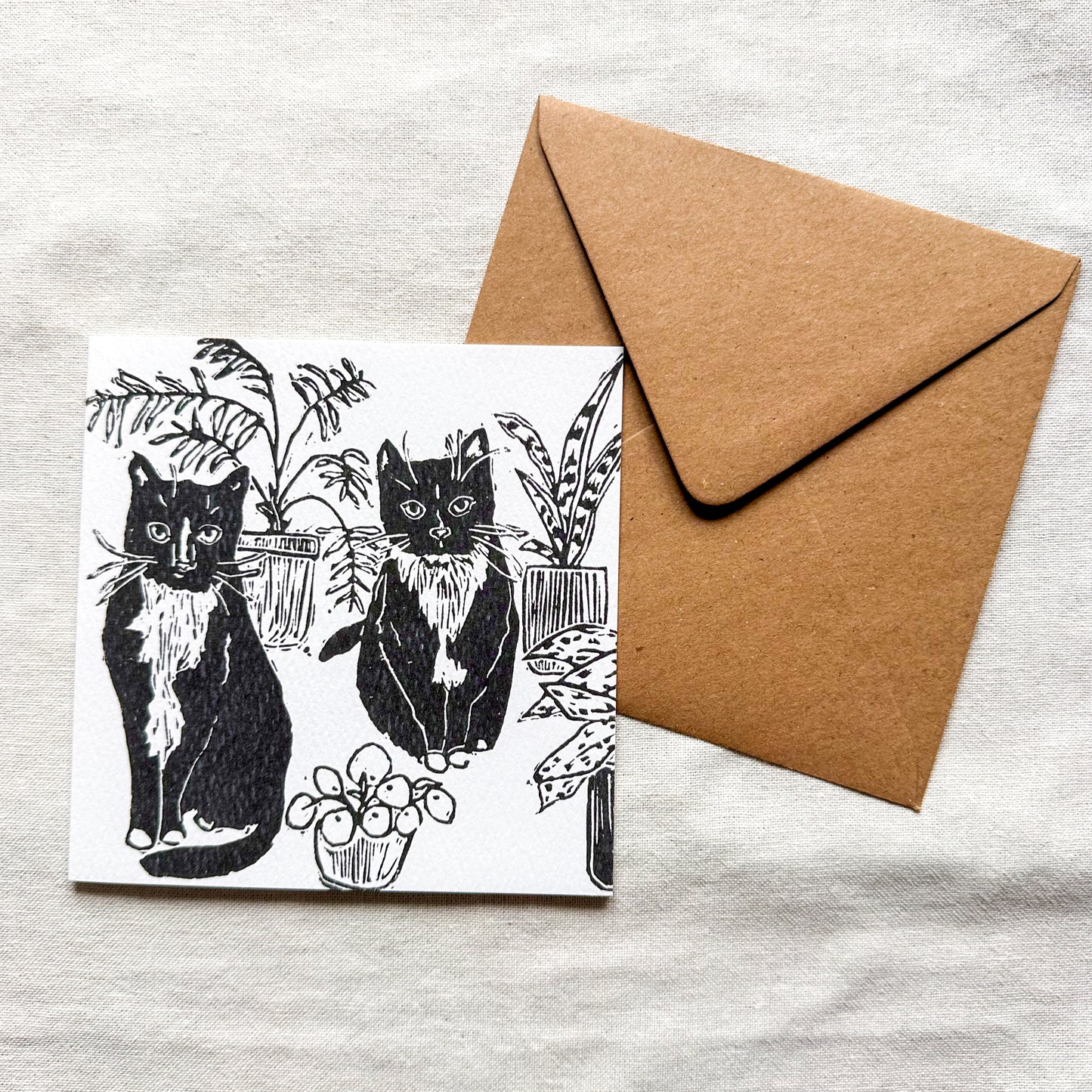 Cats & Plants Card