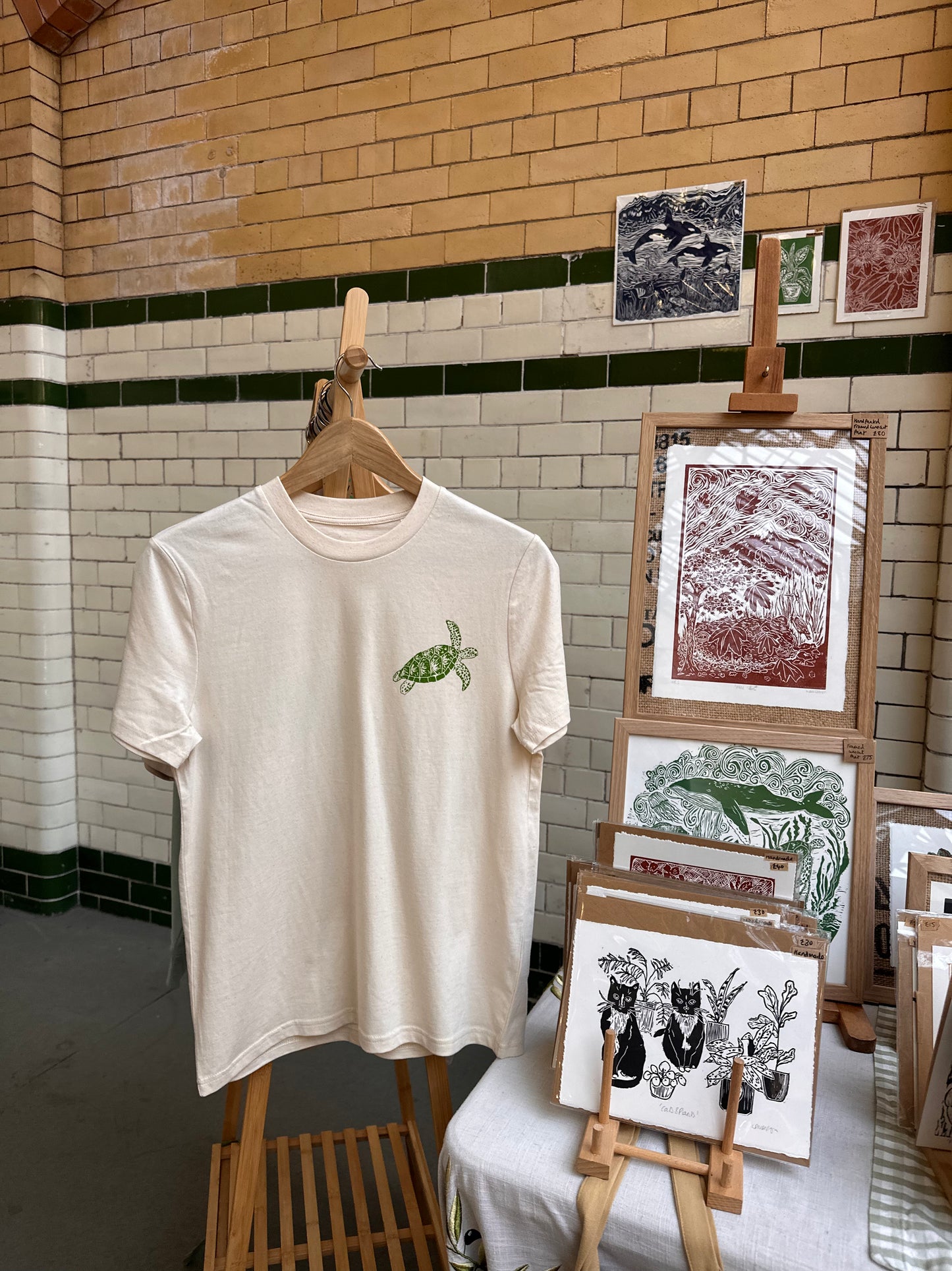 Unisex Eco friendly Organic David Attenborough, Turtle T-shirt