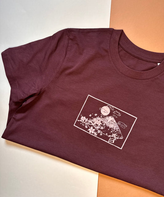 Unisex Eco friendly Organic Haru 春 Japanese Spring T-shirt.